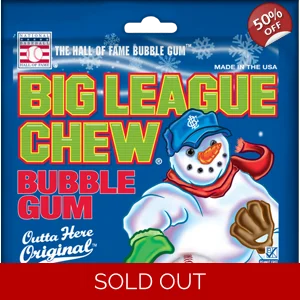 Big League Chew Original Bubble Gum - 60g Christmas Packet